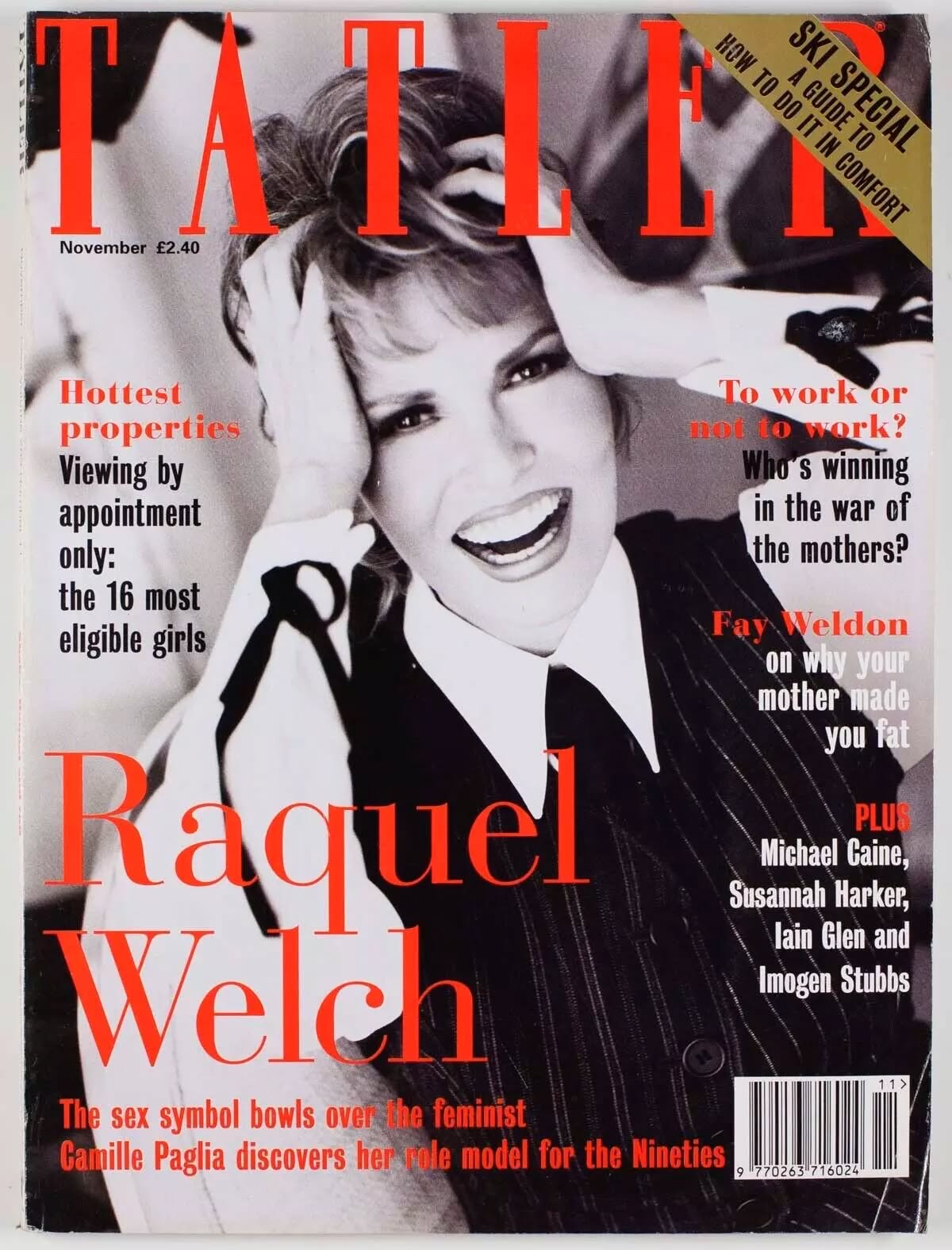 TATLER UK magazine side cover  November 1994