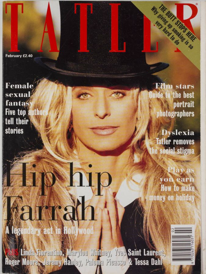 TATLER UK magazine side cover  February 1995