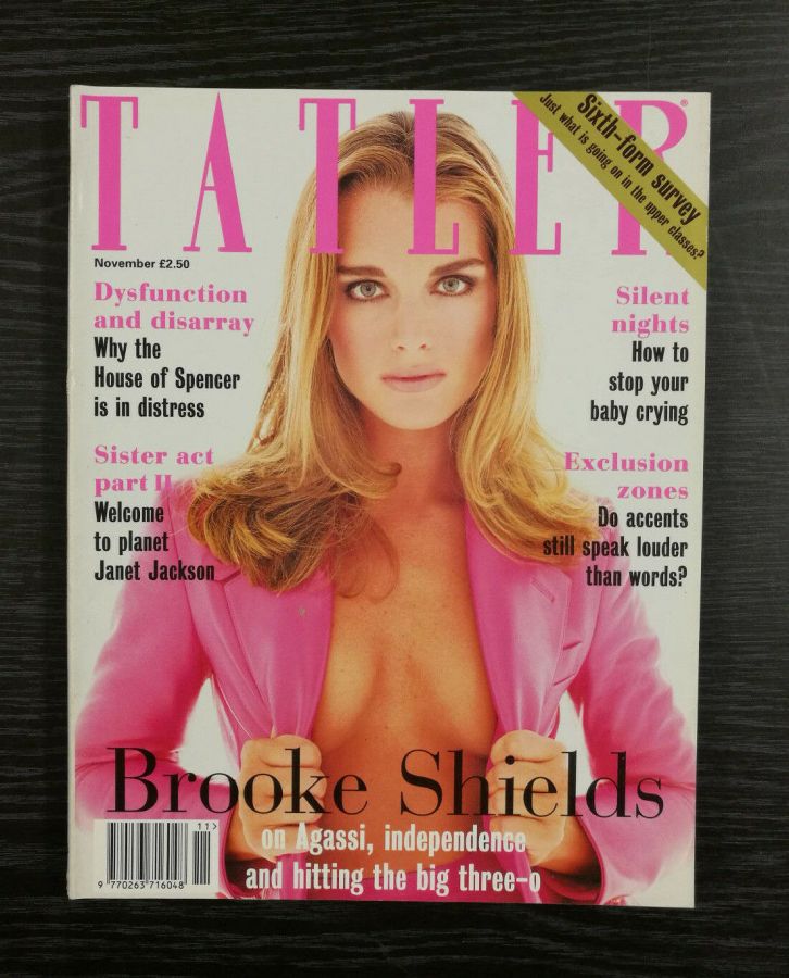 TATLER UK magazine side cover  November 1995