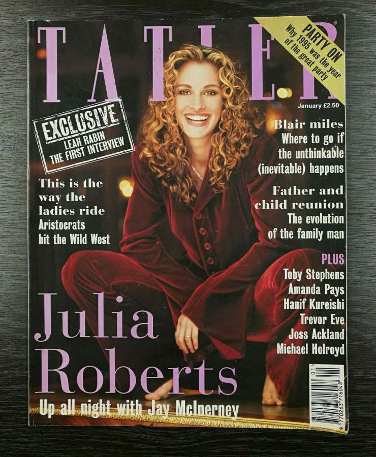 TATLER UK magazine side cover  January 1996