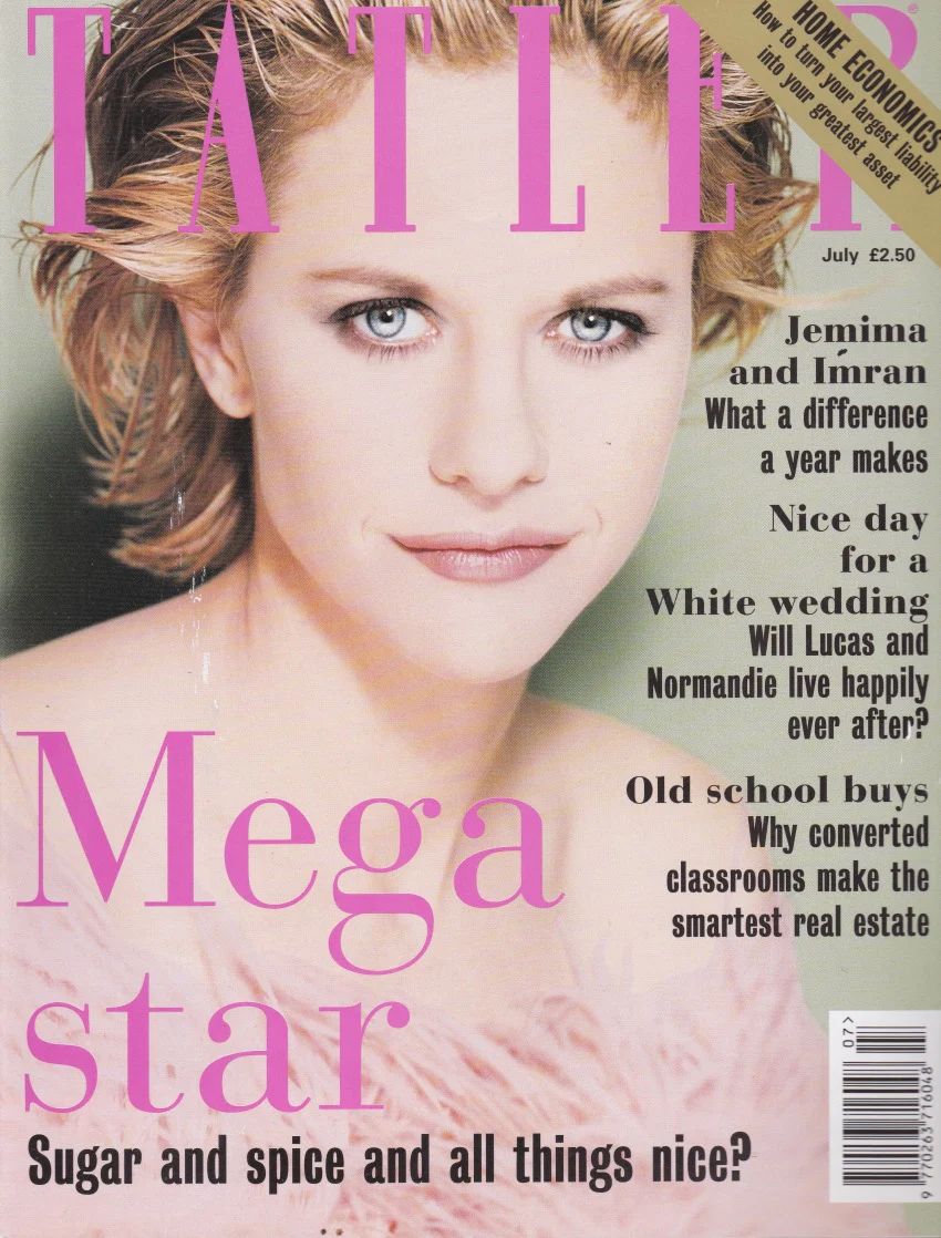 TATLER UK magazine side cover  July 1996