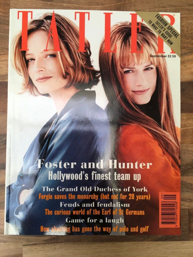TATLER UK magazine side cover  September 1996