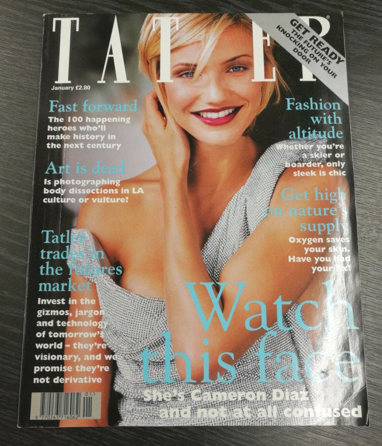 TATLER UK magazine side cover  January 1998
