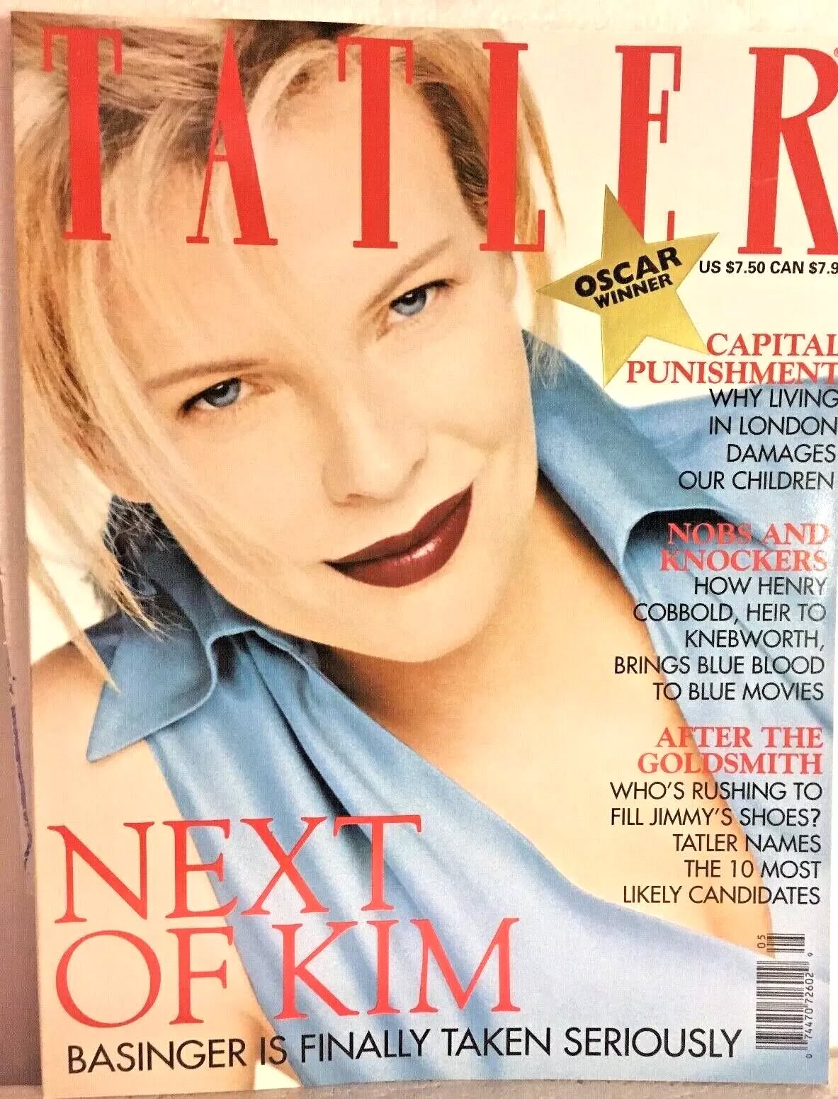 TATLER UK magazine side cover  May 1998