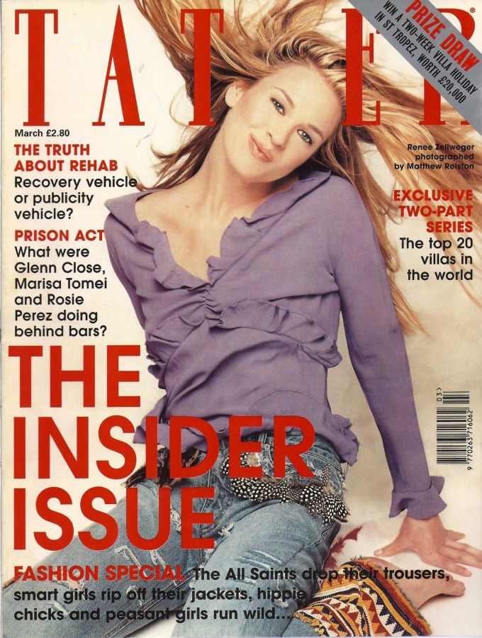 TATLER UK magazine side cover  March 1999