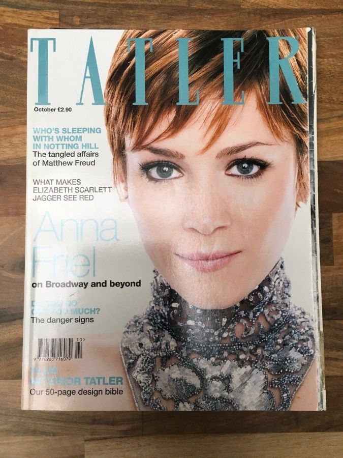 TATLER UK magazine side cover  October 1999