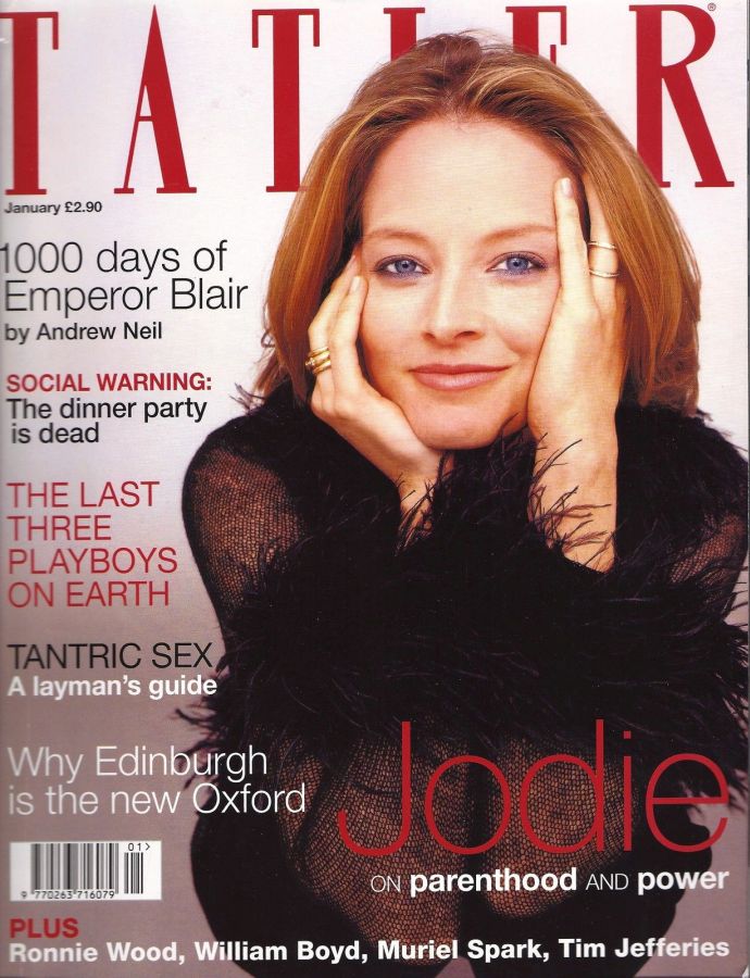 TATLER UK magazine side cover  January 2000