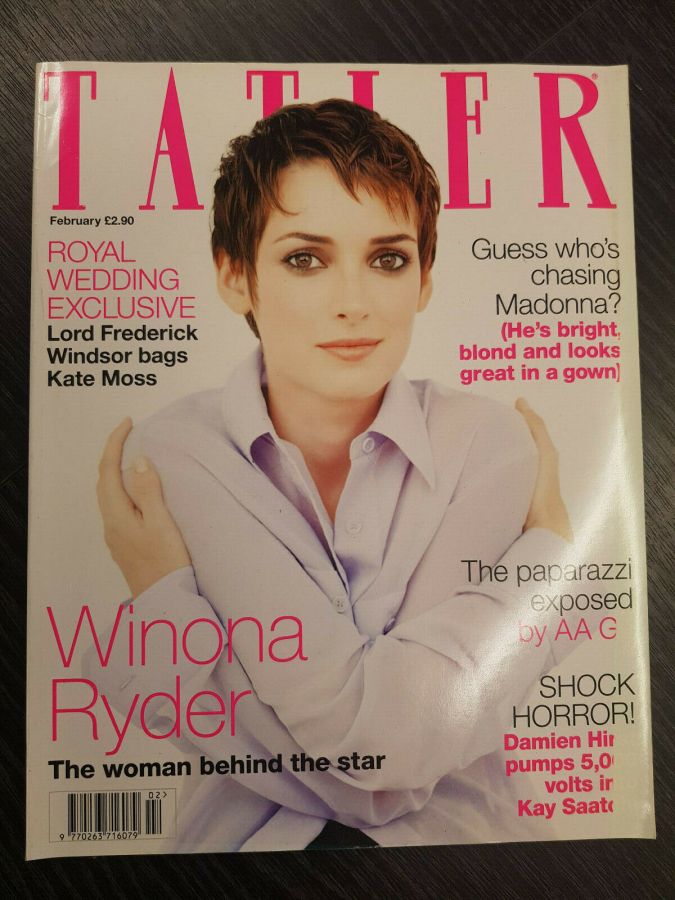 TATLER UK magazine side cover  February 2000