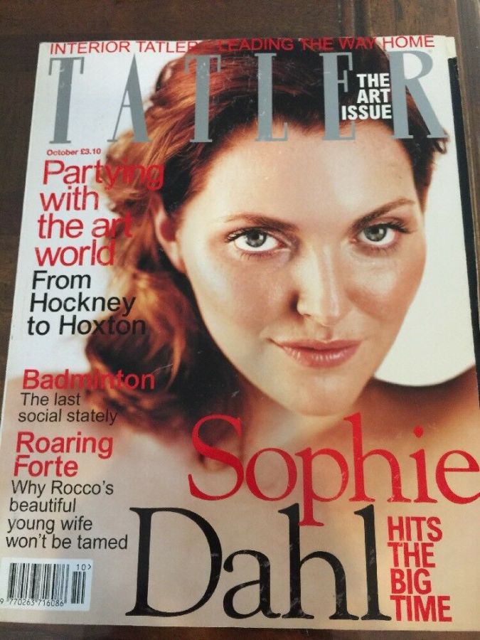 TATLER UK magazine side cover  October 2000
