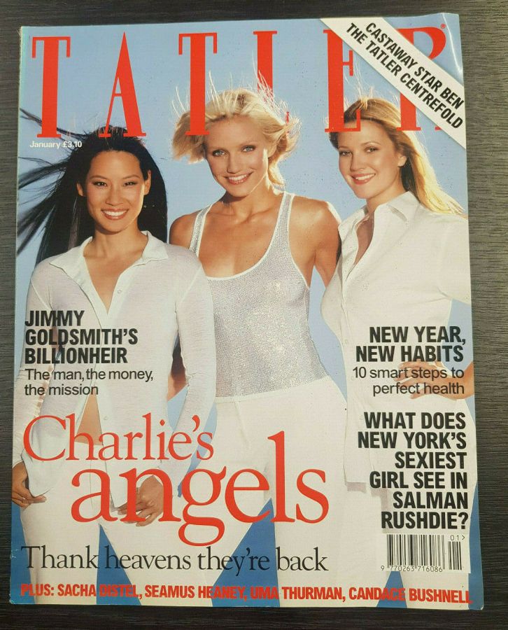 TATLER UK magazine side cover  January 2001