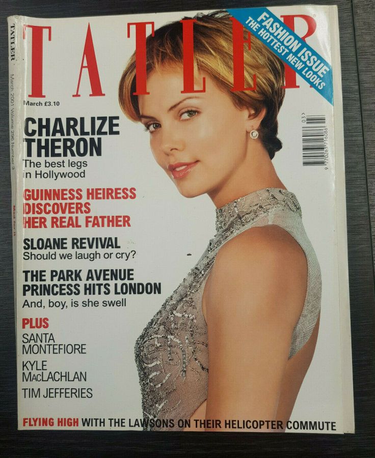 TATLER UK magazine side cover  March 2001