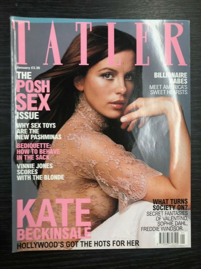 TATLER UK magazine side cover  January 2002