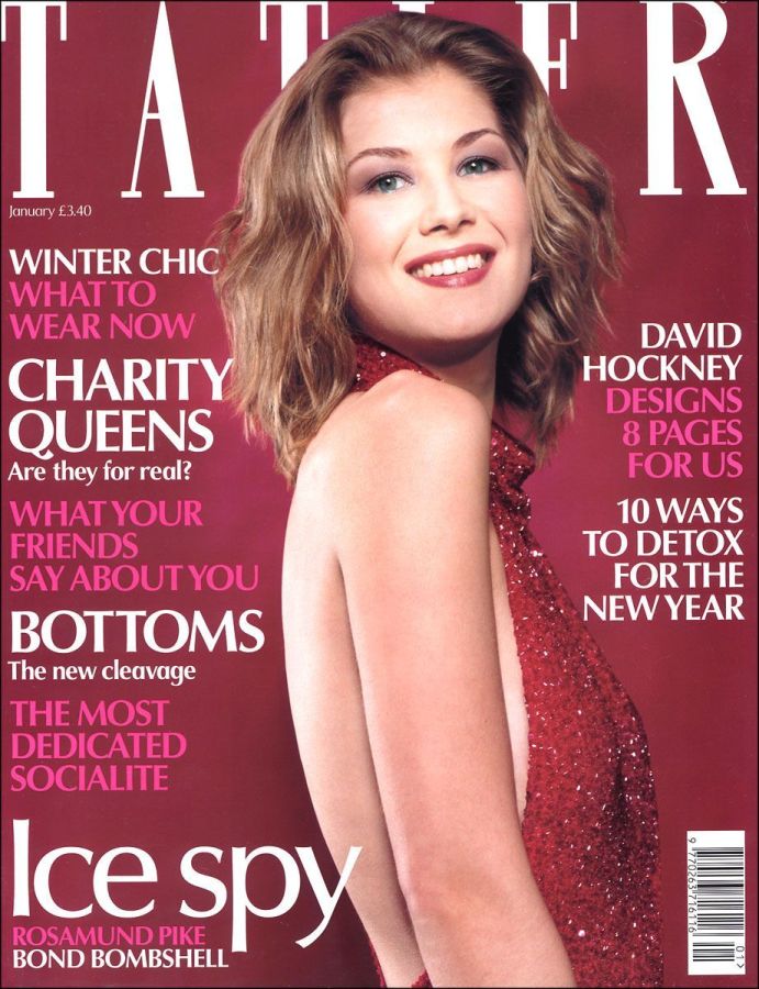 TATLER UK magazine side cover  January 2003