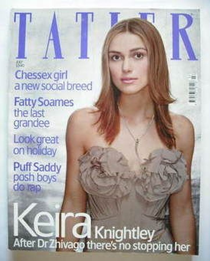TATLER UK magazine side cover  July 2003