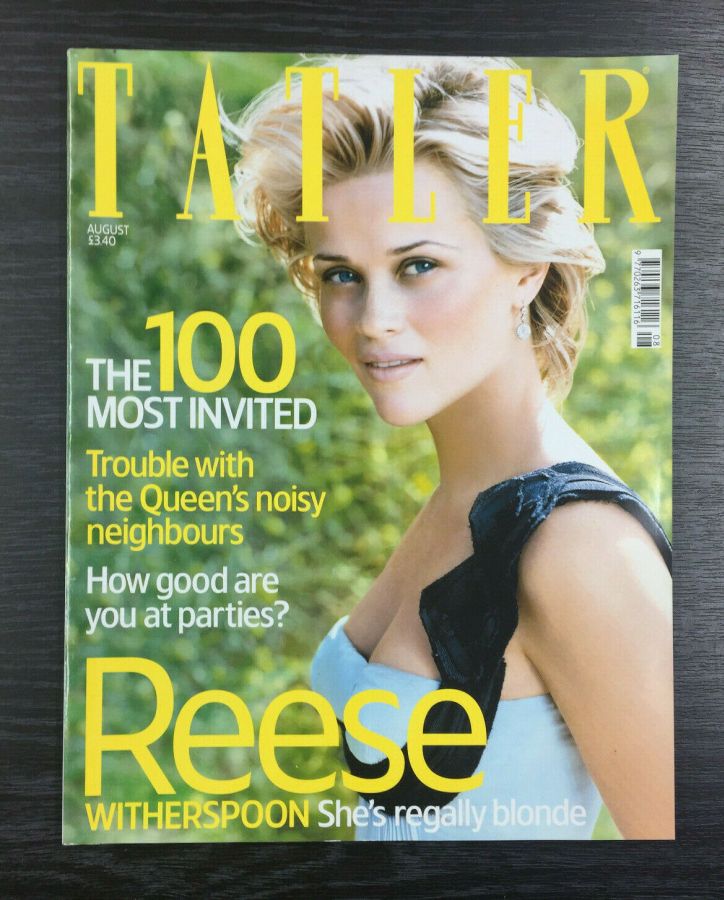 TATLER UK magazine side cover  August 2003