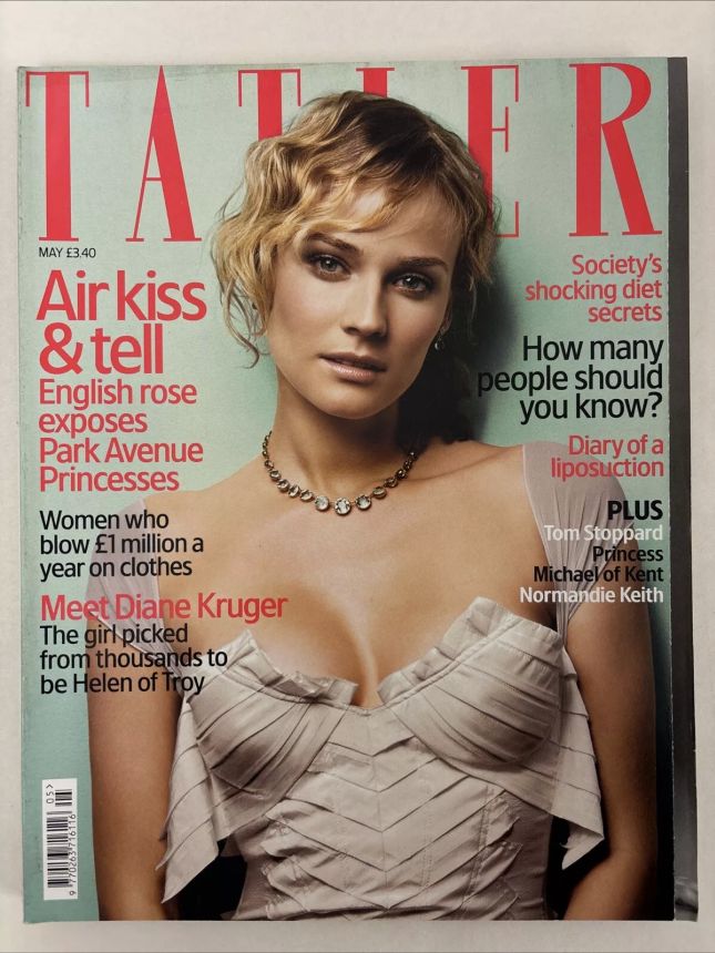 TATLER UK magazine side cover  May 2004