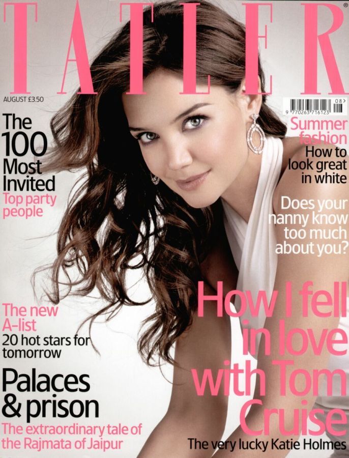 TATLER UK magazine side cover  August 2005