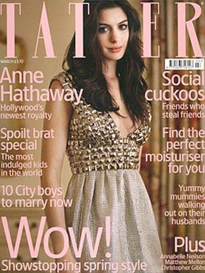 TATLER UK magazine side cover  March 2007