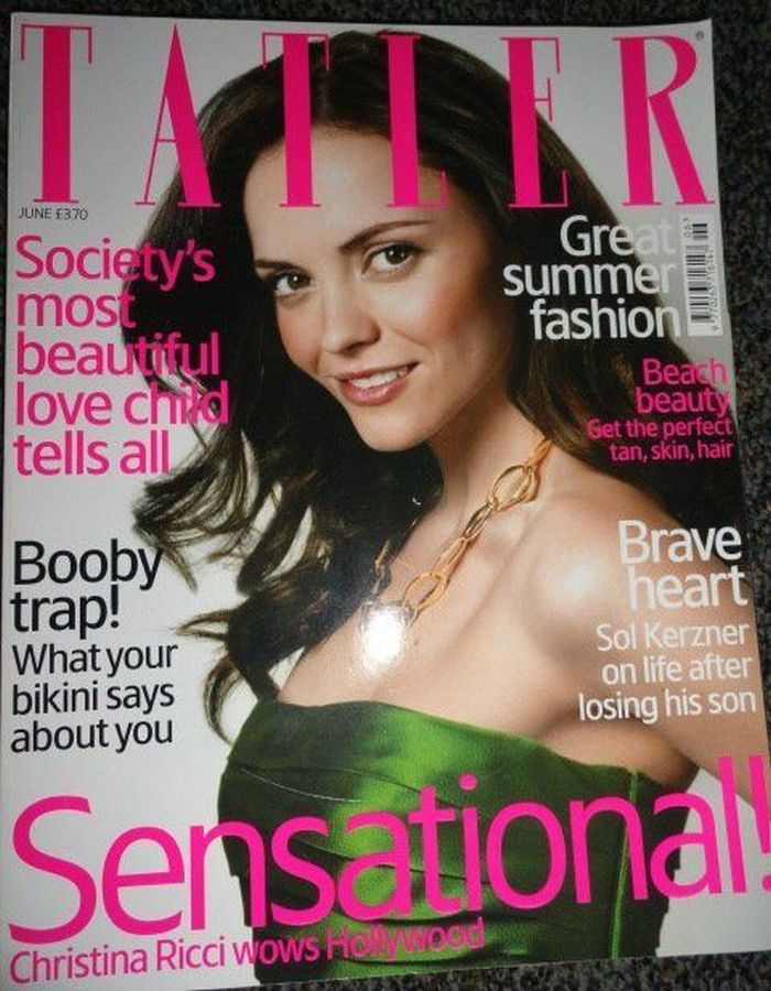 TATLER UK magazine side cover  June 2007