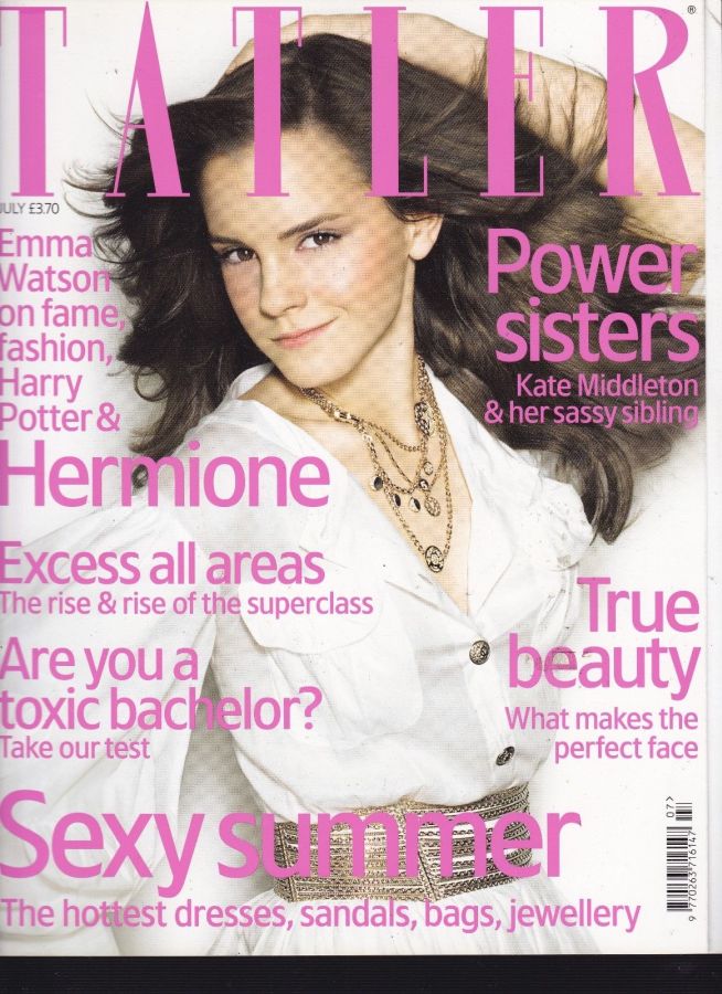 TATLER UK magazine side cover  July 2007