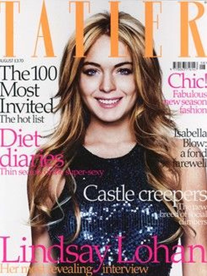 TATLER UK magazine side cover  August 2007