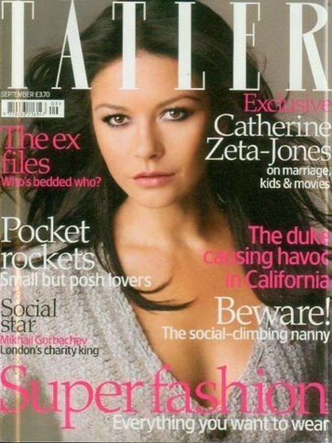 TATLER UK magazine side cover  September 2007