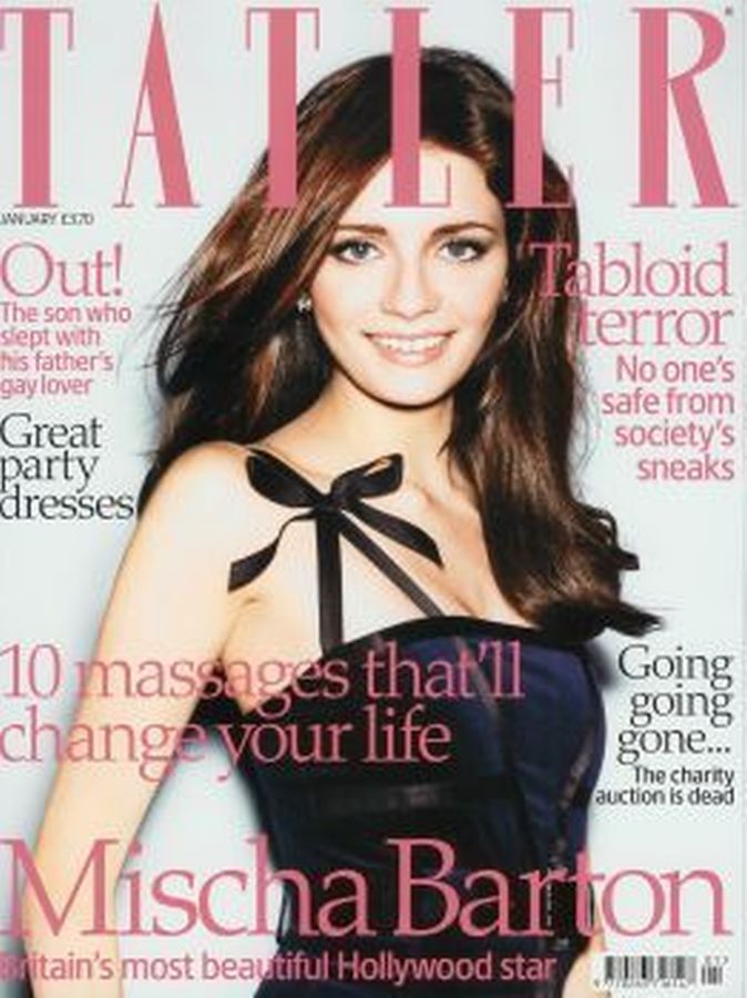 TATLER UK magazine side cover  January 2008
