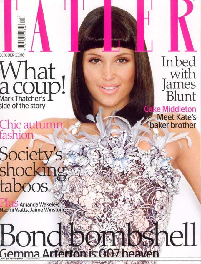TATLER UK magazine side cover  October 2008