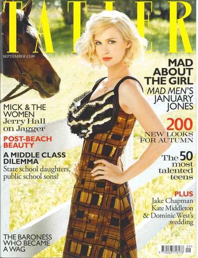 TATLER UK magazine side cover  September 2010
