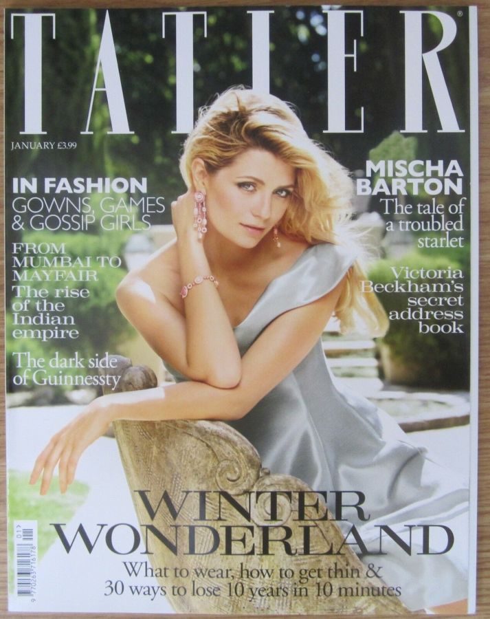 TATLER UK magazine side cover  January 2011