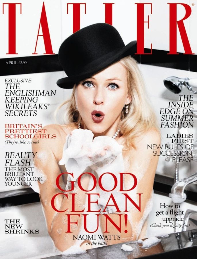 TATLER UK magazine side cover  April 2011