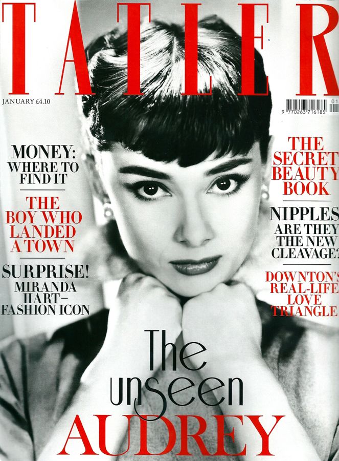 TATLER UK magazine side cover  January 2013