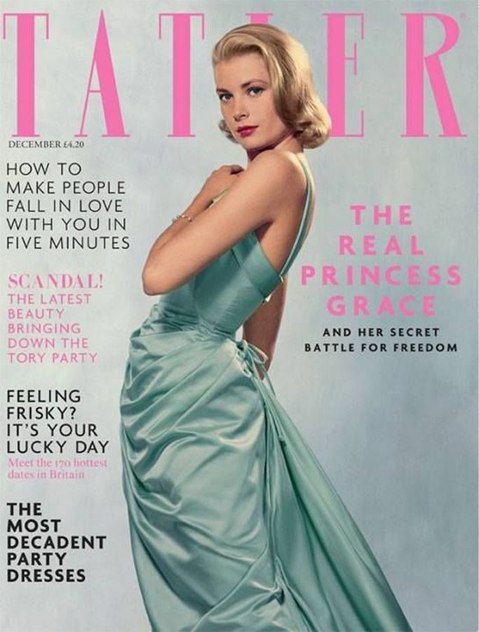 TATLER UK magazine side cover  December 2013