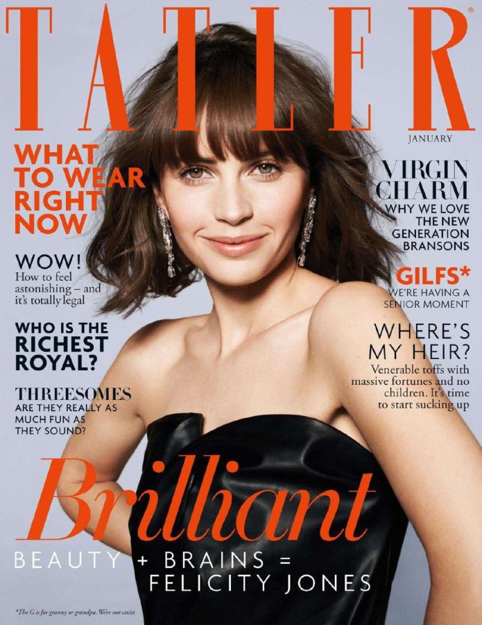 TATLER UK magazine side cover  January 2015