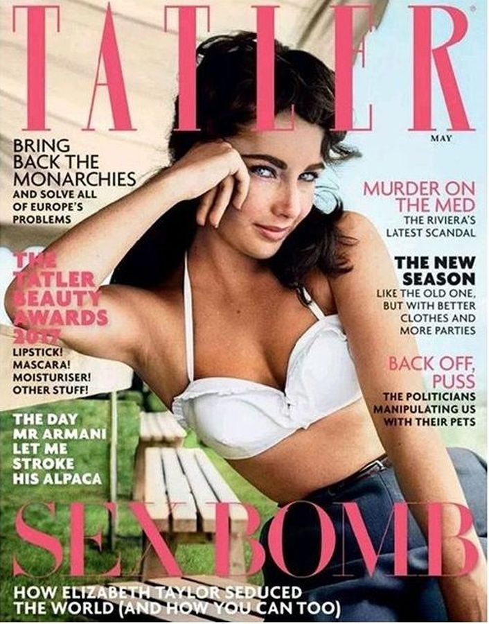TATLER UK magazine side cover  May 2017