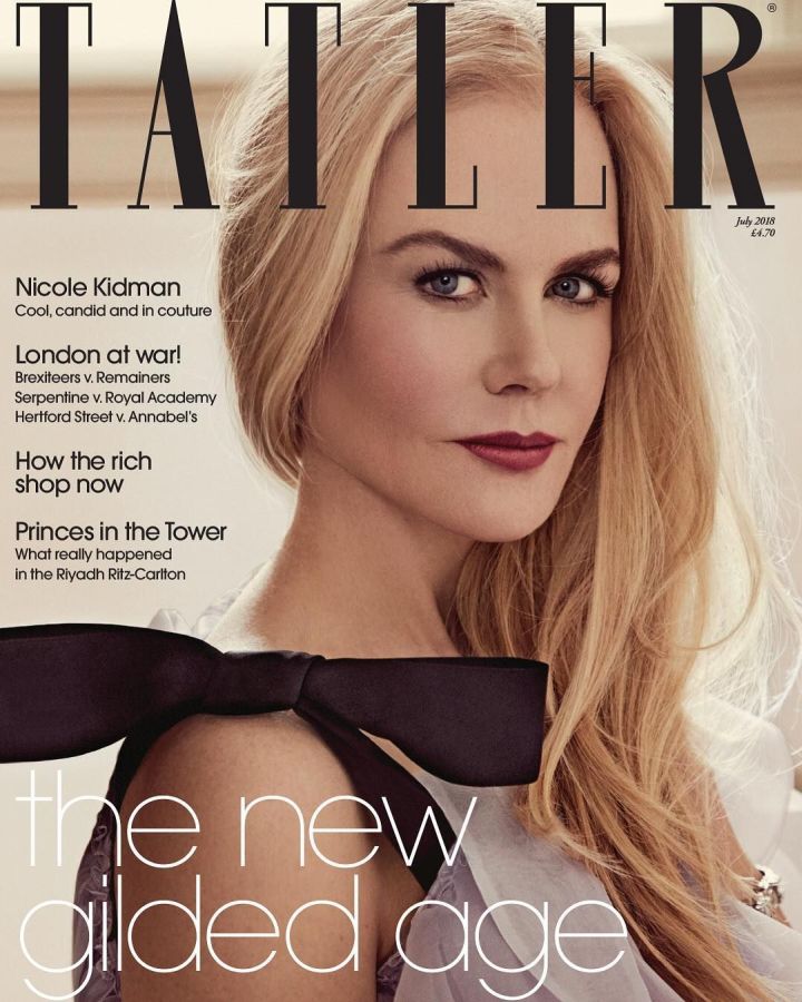 TATLER UK magazine side cover  July 2018