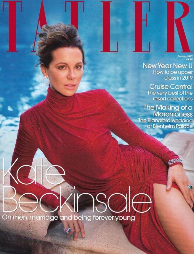TATLER UK magazine side cover  January 2019