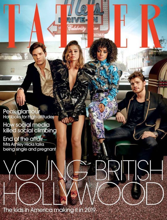 TATLER UK magazine side cover  February 2019