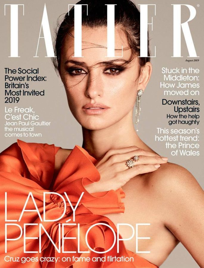 TATLER UK magazine side cover  August 2019
