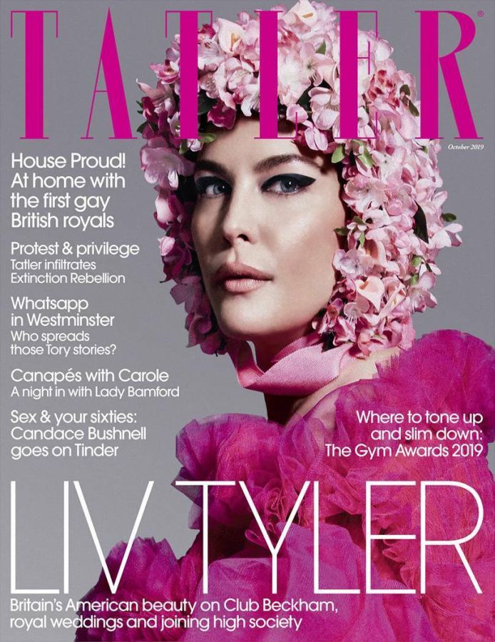 TATLER UK magazine side cover  October 2019