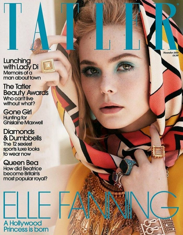 TATLER UK magazine side cover  November 2019