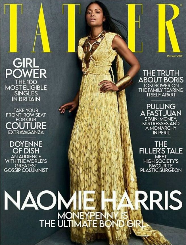 TATLER UK magazine side cover  December 2020