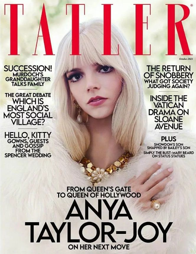 TATLER UK magazine side cover  October 2021