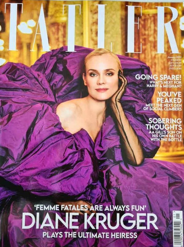 TATLER UK magazine side cover  January 2023