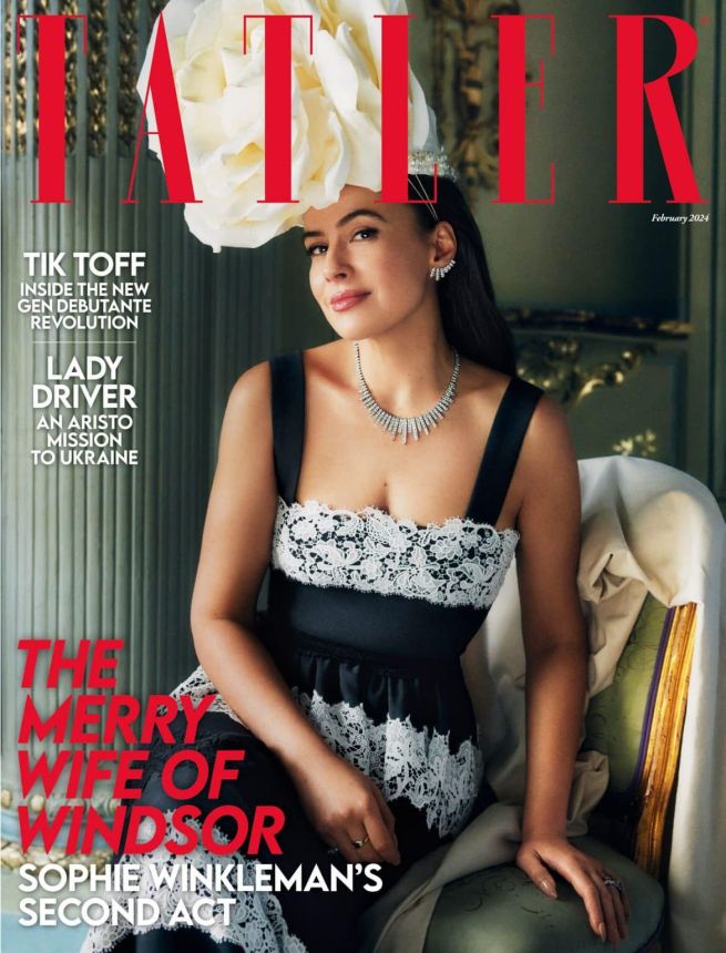 TATLER UK magazine side cover  February 2024