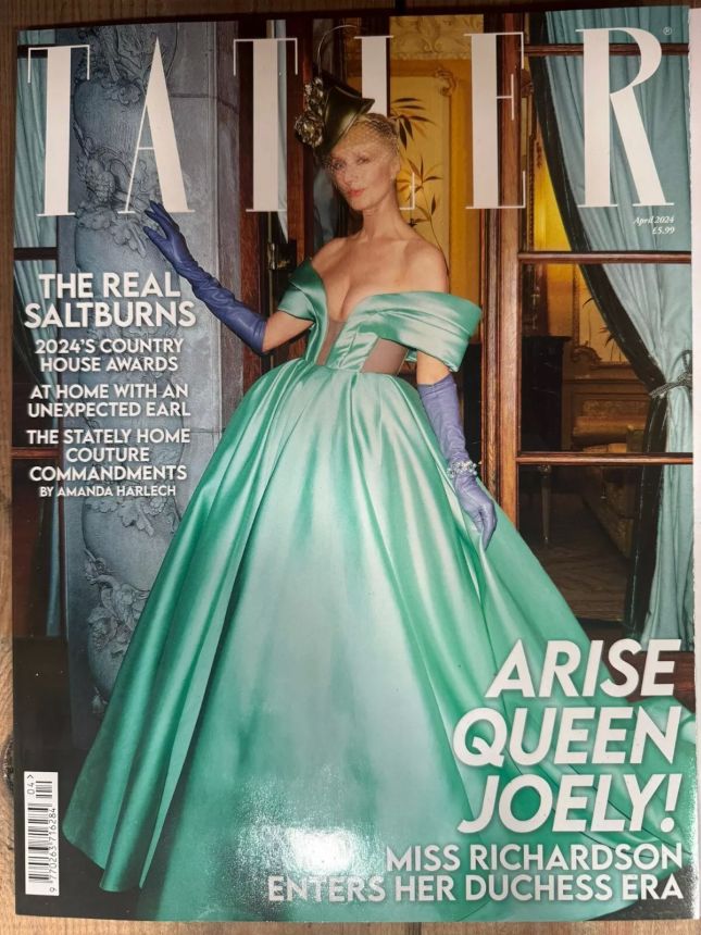 TATLER UK magazine side cover  April 2024