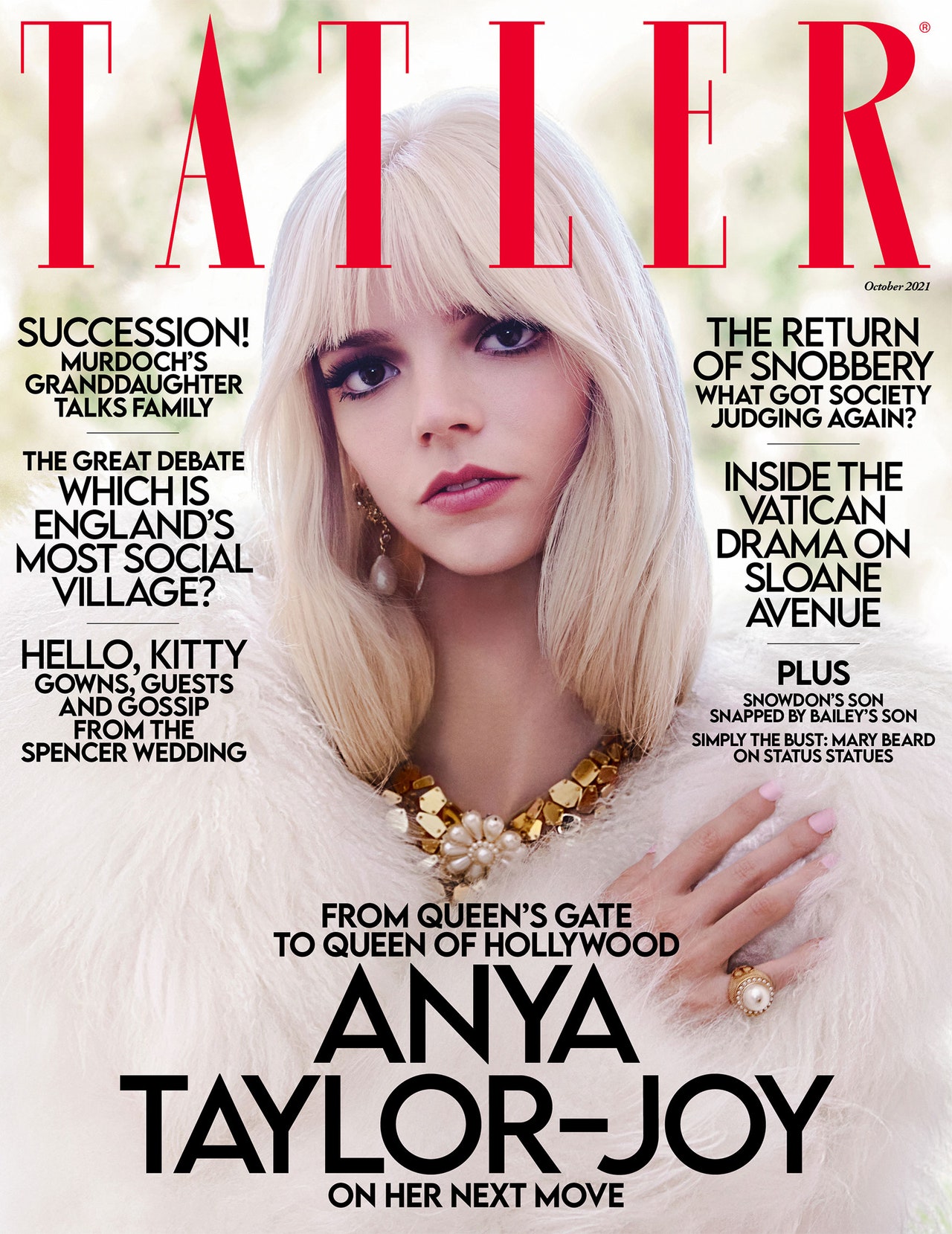 TATLER | THE magazine side cover  October 2021
