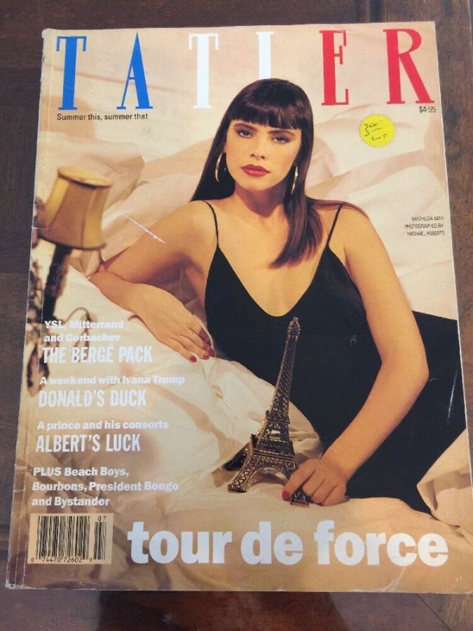 TATLER | THE magazine side cover  July/August 1989