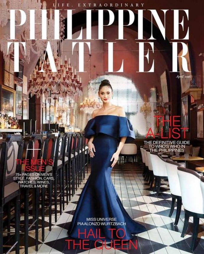 TATLER PHILIPPINES magazine side cover  April 2016