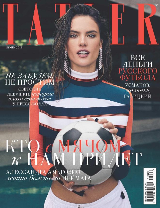TATLER RUSSIA magazine side cover  June 2018